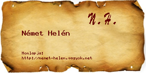 Német Helén névjegykártya